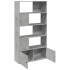 Estantería de madera de ingeniería gris hormigón 100x36x189