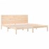 Estructura de cama sin colchón madera maciza de pino 200x200