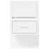 Mesitas de noche de pared con luces LED 2 unidades