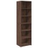 Aparador alto madera de ingeniería marrón roble 50x41x185