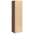 Aparador alto madera de ingeniería marrón roble 50x41x185