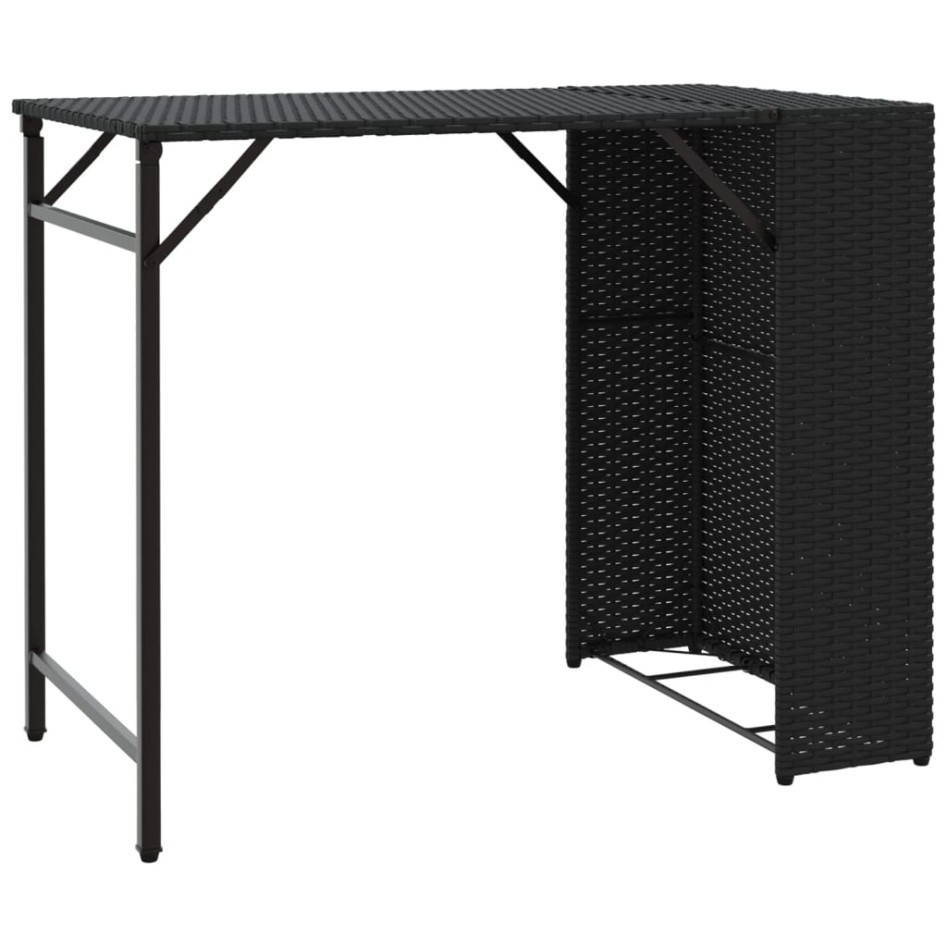 Juego de comedor de jardín plegable 5 piezas ratán PE