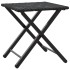 Juego de comedor de jardín plegable 5 piezas ratán PE