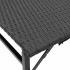 Juego de comedor de jardín plegable 5 piezas ratán PE