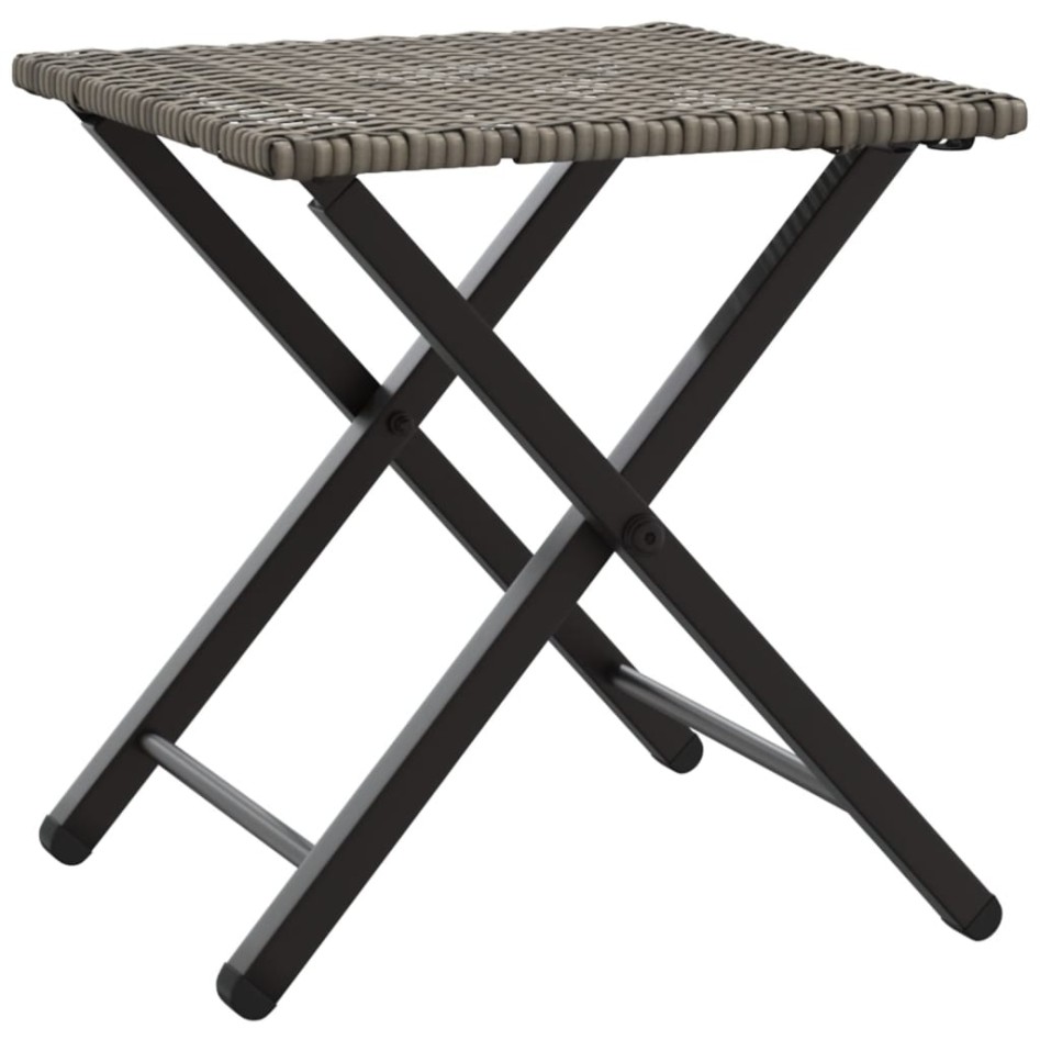 Juego de comedor de jardín plegable 5 piezas ratán PE