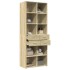 Aparador alto madera de ingeniería roble Sonoma 70x42,5x185