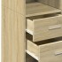 Aparador alto madera de ingeniería roble Sonoma 70x42,5x185