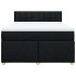 Cama box spring con colchón tela negro 140x190