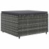 Set de muebles de jardín 7 pzas y cojines ratán sintético