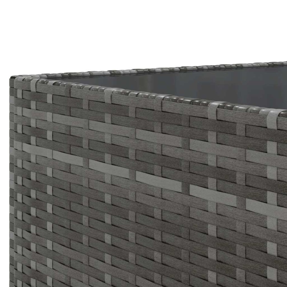 Set de muebles de jardín 8 pzas y cojines ratán sintético