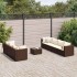 Set sofás de jardín 8 piezas y cojines ratán sintético