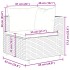 Set muebles de jardín 5 piezas y cojines ratán sintético