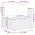 Set muebles de jardín 6 piezas y cojines ratán sintético
