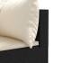 Set muebles de jardín 6 piezas y cojines ratán sintético
