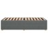 Estructura de cama sin colchón tela gris oscuro 90x190