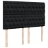 Cama box spring con colchón terciopelo negro 140x190