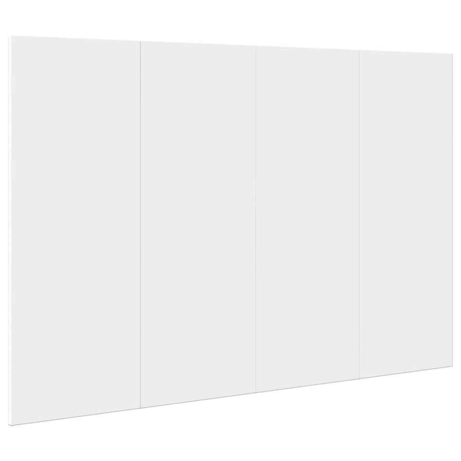 Cabecero de cama con mesitas madera de ingeniería blanco 120