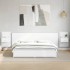 Cabecero de cama con mesitas madera de ingeniería blanco 240