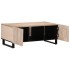 Mesa de centro de madera maciza mango blanco 100x55x40