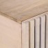 Mesa de centro de madera maciza mango blanco 100x55x40