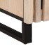 Mesa de centro de madera maciza mango blanco 100x55x40