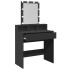 Tocador con luces LED negro 80x41x144,5