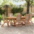 Sillas de jardín plegables 6 uds madera maciza acacia