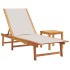 Tumbonas 2 uds con mesa madera maciza acacia y textileno
