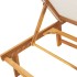 Tumbonas 2 uds con mesa madera maciza acacia y textileno