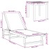 Tumbonas 2 uds con mesa madera maciza acacia y textileno