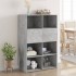 Aparador de madera de ingeniería gris 80x42,5x124
