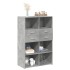 Aparador de madera de ingeniería gris 80x42,5x124