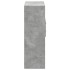 Aparador de madera de ingeniería gris 80x42,5x124