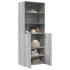 Aparador alto madera de ingeniería gris Sonoma 70x42,5x185