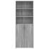 Aparador alto madera de ingeniería gris Sonoma 70x42,5x185