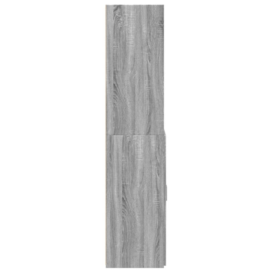 Aparador alto madera de ingeniería gris Sonoma 70x42,5x185