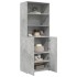 Aparador alto madera de ingeniería gris hormigón 70x42,5x185