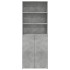 Aparador alto madera de ingeniería gris hormigón 70x42,5x185