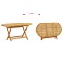 Juego comedor de jardín 7 pzas madera maciza acacia y