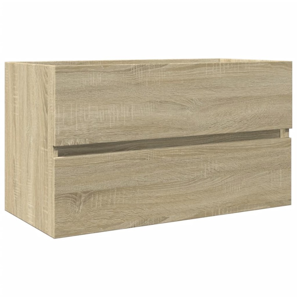 Set de mueble de baño 2 piezas cerámica y madera de