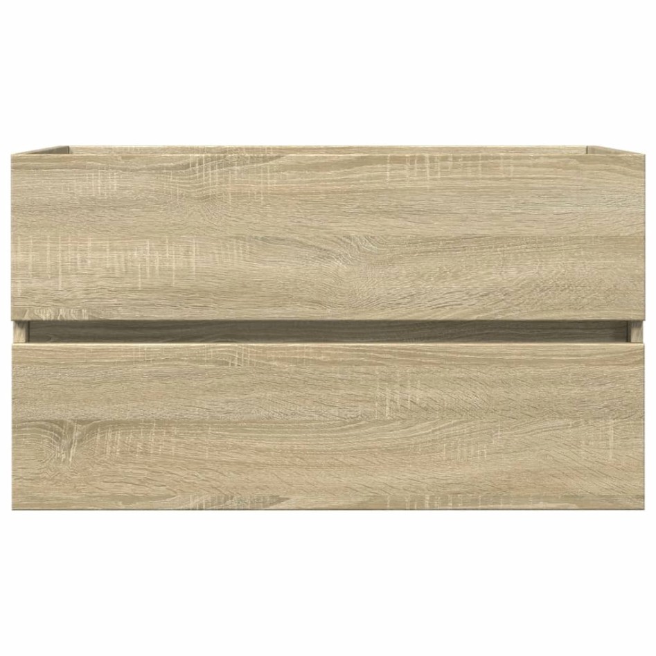 Set de mueble de baño 2 piezas cerámica y madera de