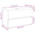 Set de mueble de baño 2 piezas cerámica y madera de