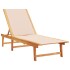 Tumbona de madera maciza de acacia y textileno