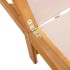 Tumbona de madera maciza de acacia y textileno