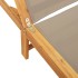 Tumbona con mesa madera maciza de acacia y textileno