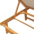 Tumbona con mesa madera maciza de acacia y textileno