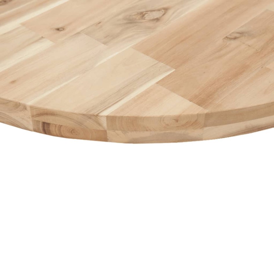 Tablero de mesa redondo madera maciza de acacia Ø90x4