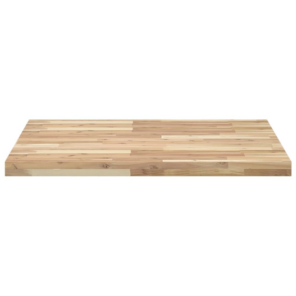 Tablero de mesa cuadrado madera maciza acacia 80x80x4