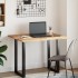 Tablero de mesa rectangular madera maciza de acacia 100x80x2