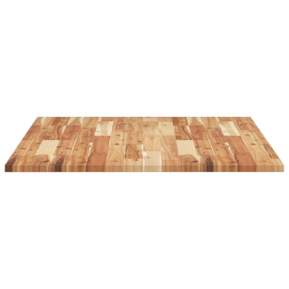 Tablero de mesa rectangular madera maciza de acacia 100x80x2